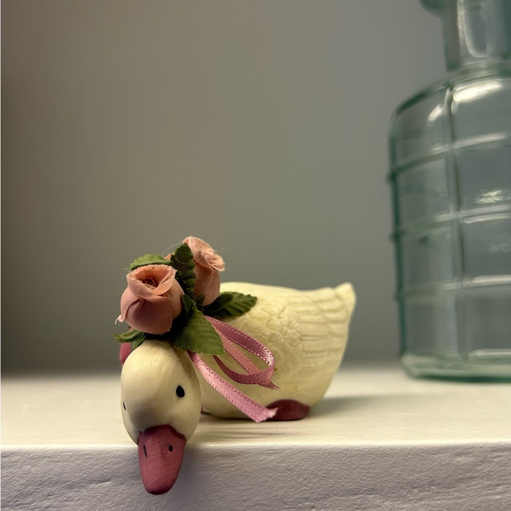 Cottagecore Duck Figurine